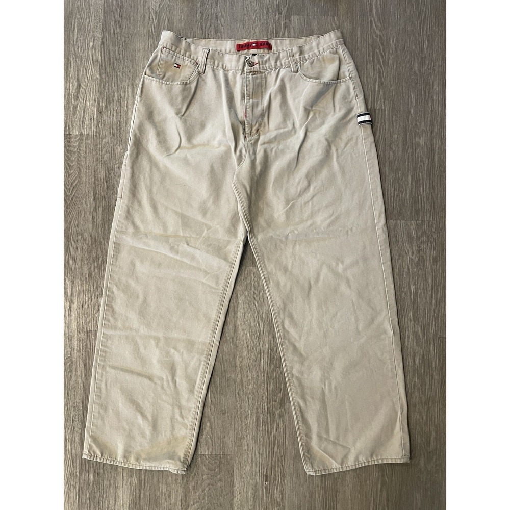 VTG 90s Tommy Hilfiger Pants Men 40x32 Wide Baggy Carpenter 256591